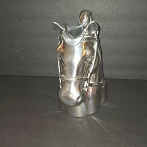 BEAUTIFUL 2007 ARTHUR COURT HORSE HEAD ALUMINUM PITCHER USA
